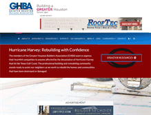 Tablet Screenshot of ghba.org